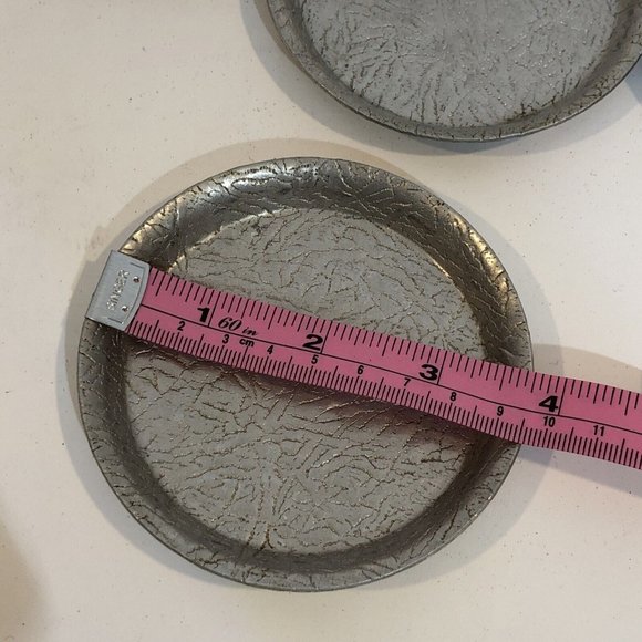 VTG Mid Century Norben 3" Aluminum Coasters MCM Lot of 8 - Picture 5 of 9